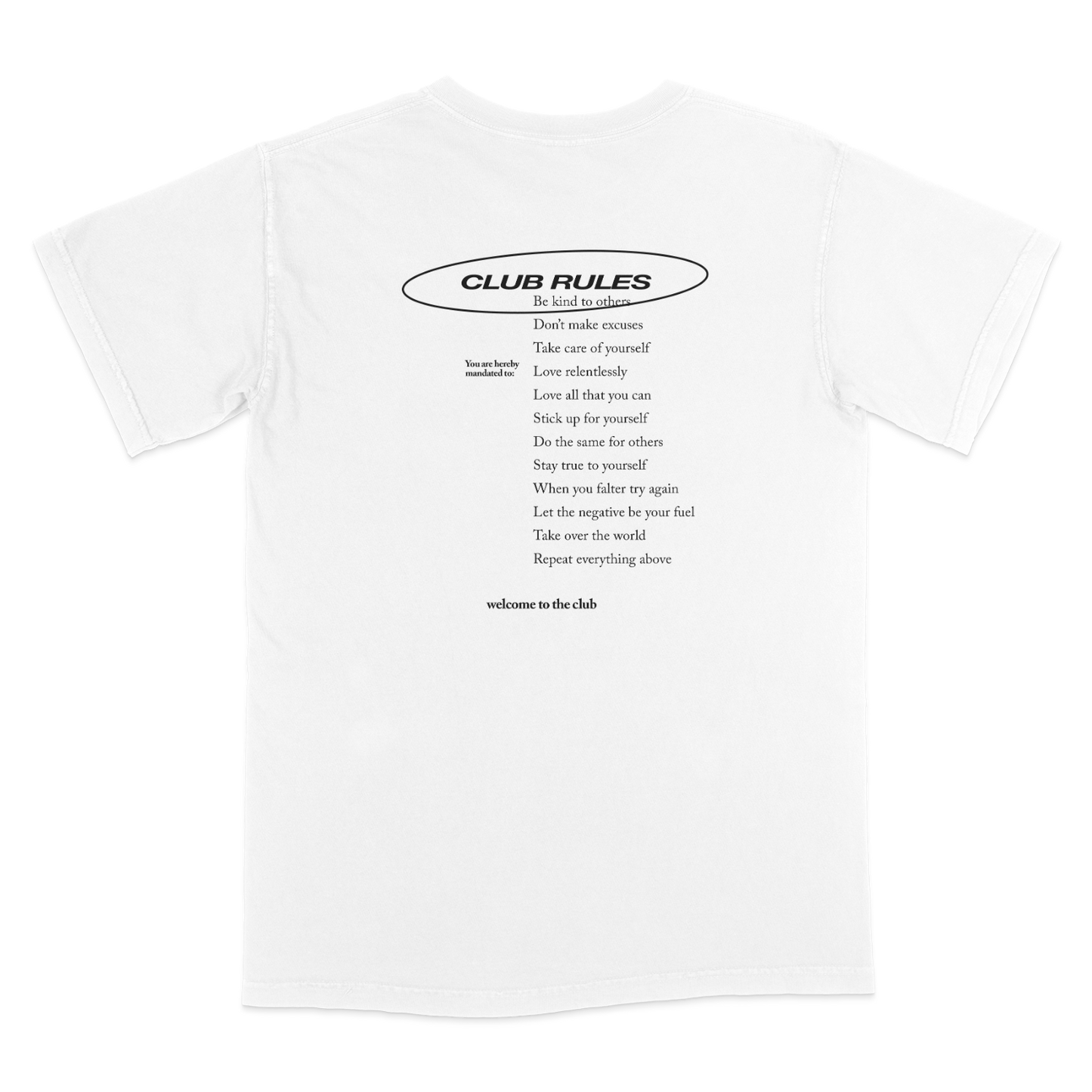 Welcome to the Club Tee